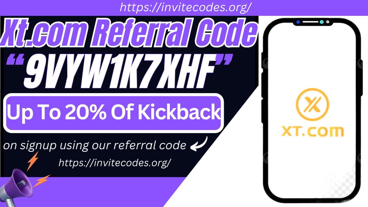 Xt.com Invite Code [9VYW1K7XHF] Get Up to 50% OFF on Trading Fees