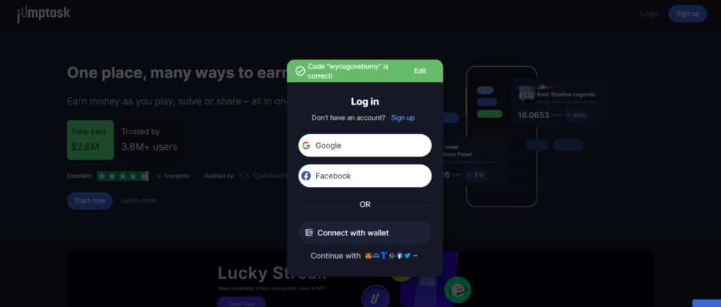 JumpTask Bonus Code Unlock 20 Sign Up Bonus Instantly 