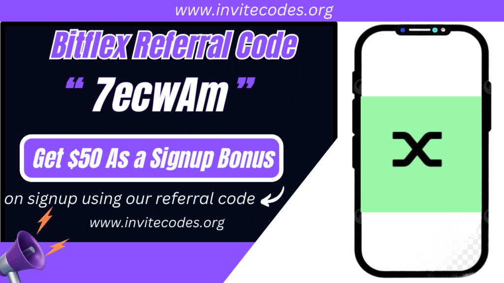 Bitflex Exchange Referral Code (7ecwAm) Get $50 As a Signup Bonus.