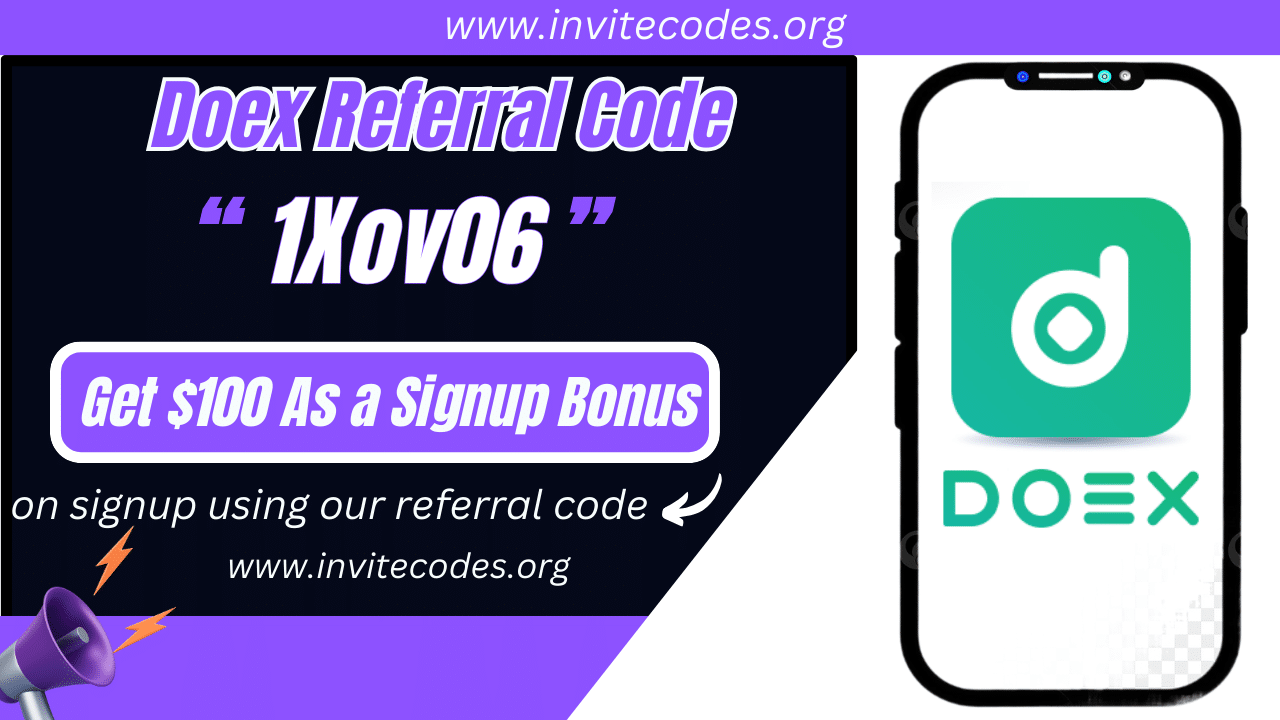 Doex Referral Code (1Xov06) Get $100 As a Signup Bonus