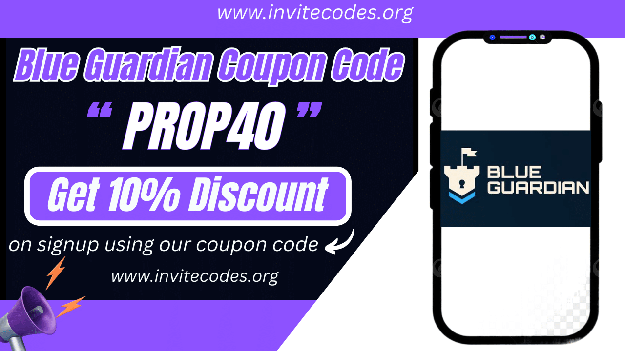 Blue Guardian Coupon Code (PROP40) Get 10% Discount