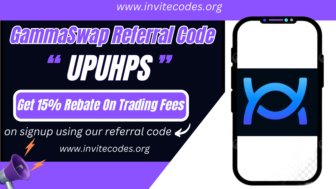 GammaSwap Referral Code (UPUHPS) Get 15% Rebate On Trading Fees.