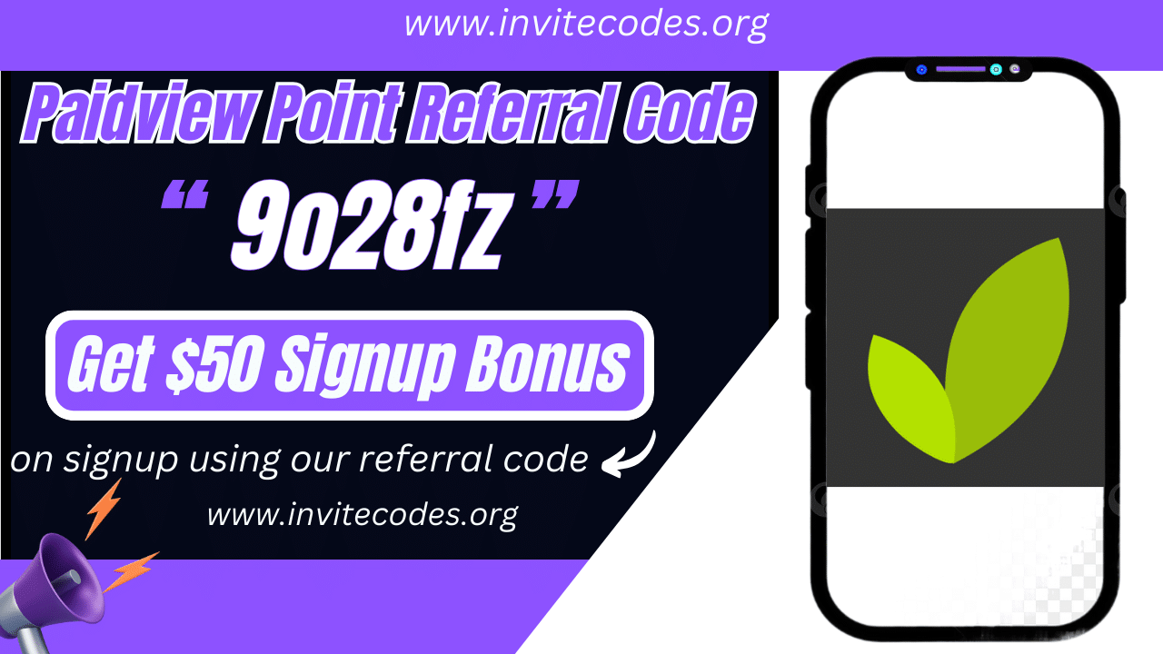Paidview Point Referral Code (9o28fz) Get $50 Signup Bonus