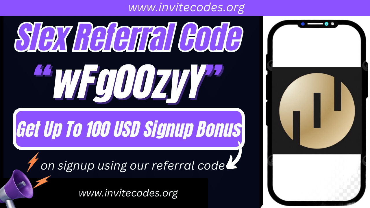 Slex Referral Code (wFg00zyY) Get Up To 100 USD Signup Bonus!