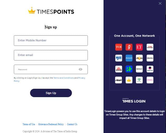 TimesPoints Referral Code (A8F2B79) Get 100 Bonus Points!
