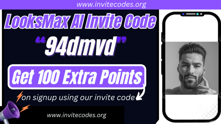 LooksMax AI Invite Code (94dmvd) Get 100 Extra Points!