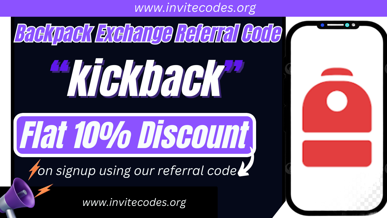 Backpack Exchange Referral Code (kickback) Flat 10% Discount!