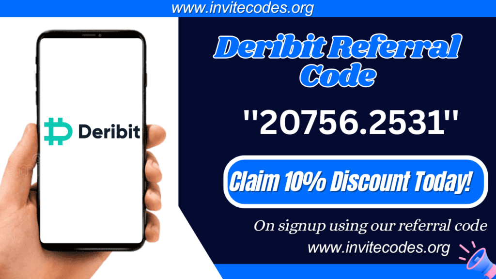 Deribit Referral Code “20756.2531” – Claim $200 Bonus + 10% Trading Fee Discount