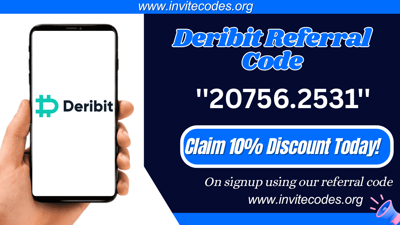 Deribit Referral Code “20756.2531” – Claim $200 Bonus + 10% Trading Fee Discount