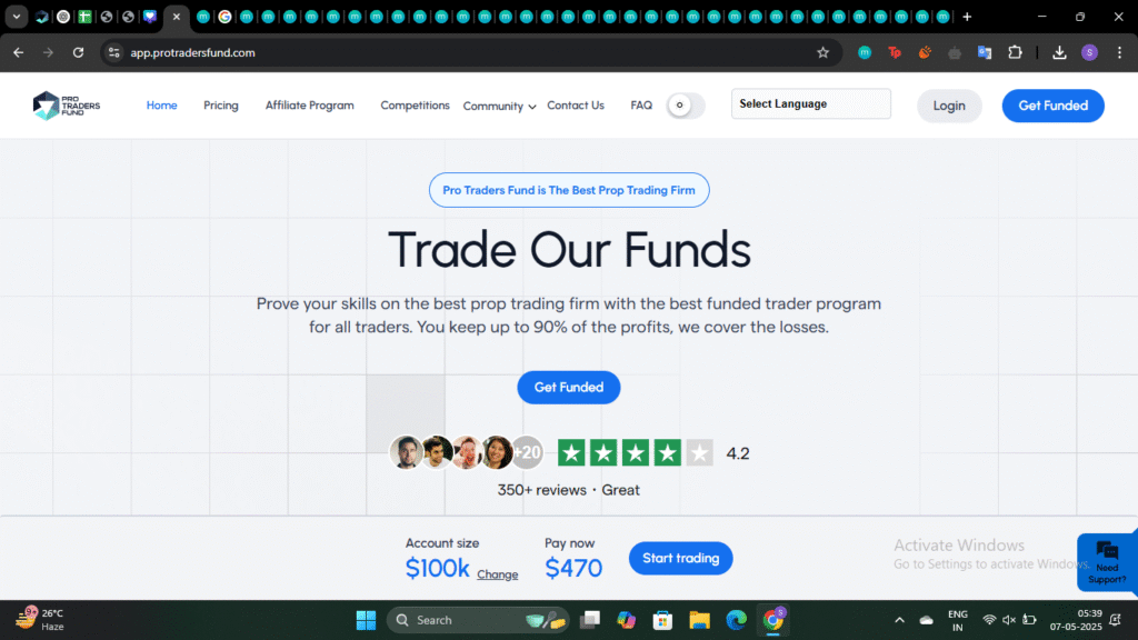 Web Pro Traders Fund Affiliate Code IBZULD