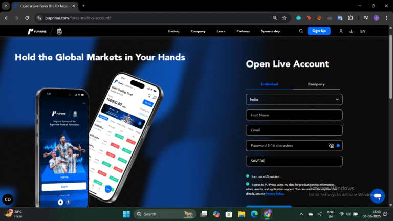 PU Prime Referral Code Platform Interface