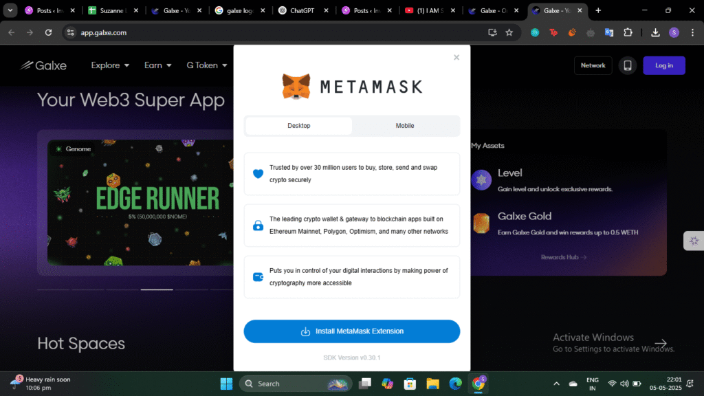 How to stake G tokens on Galxe and apply Galxe Referral Code "LHYUEUAZ"