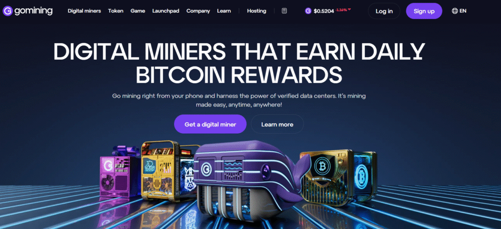 GoMining Promo Codes "q01MI"