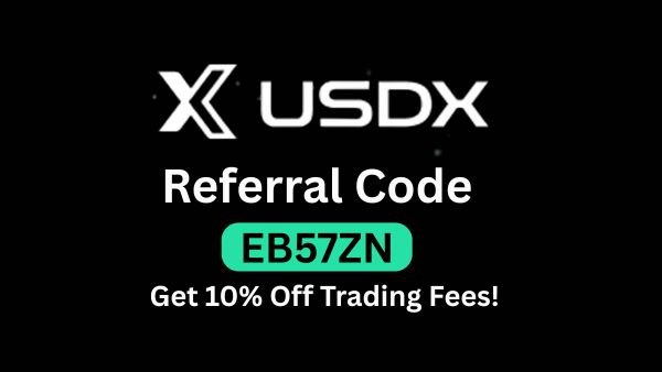 USDX Referral Code “EB57ZN” – Save 10% On Trading Fees!
