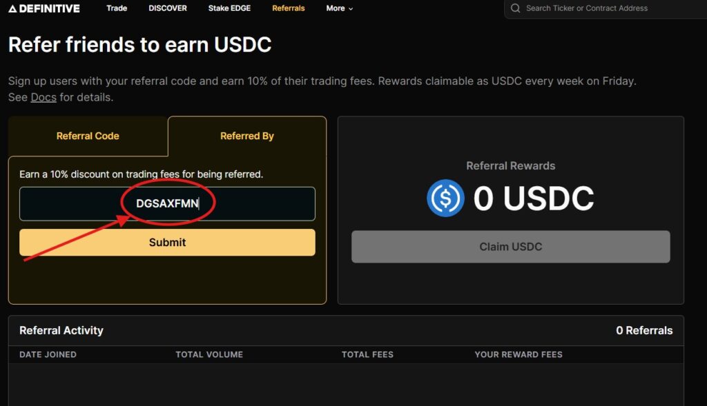 How to Use the Definitive.fi Referral Code “DGSAXFMN”