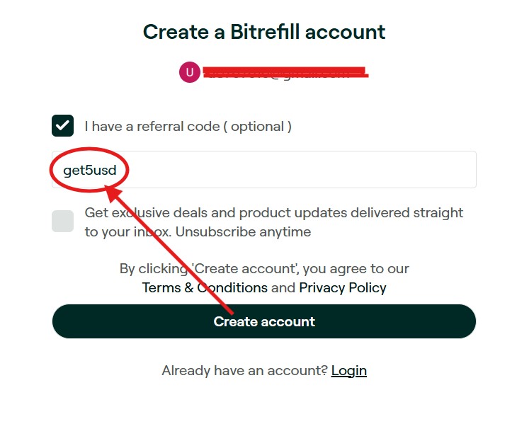 How to Use the Bitrefill Referral Code (get5usd)