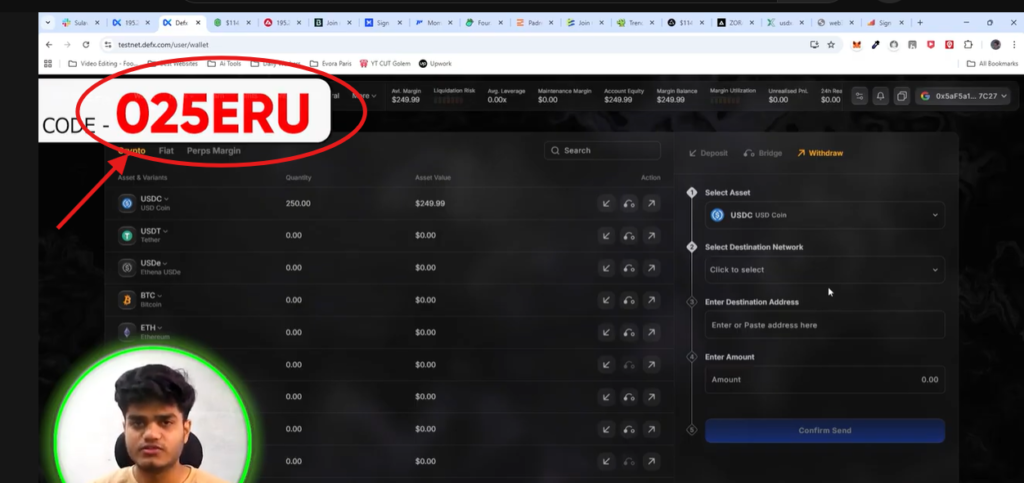 DefX Referral Code "025ERU" – Get Exclusive 10% Off on Trading Fees