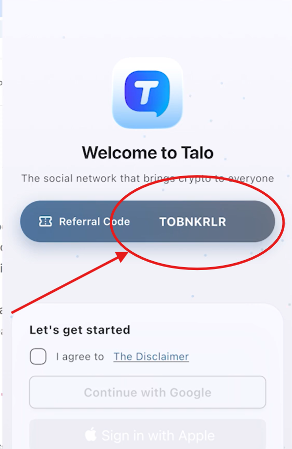 Talo Mining App Referral Code “TOBNKRLR” Get 100 Talo Coins