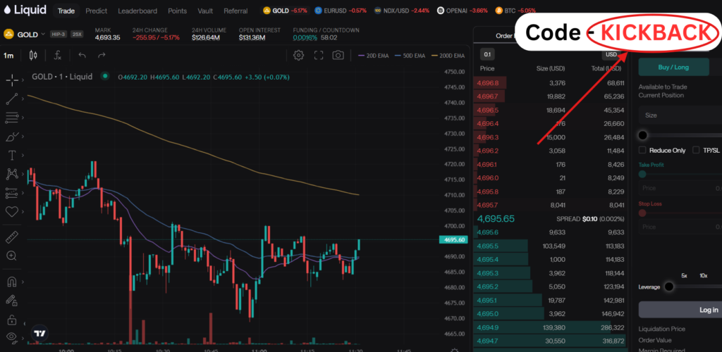 Liquid Exchange Referral Code “KICKBACK” – Save 10% Instantly on Every Trade