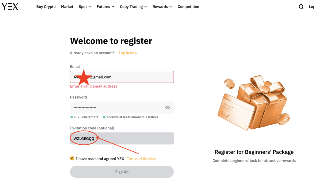 Yex Exchange Invitation Code "WZLGEGQQ" – Get 10% Off Fees + 4952 USDT Cash Rewards